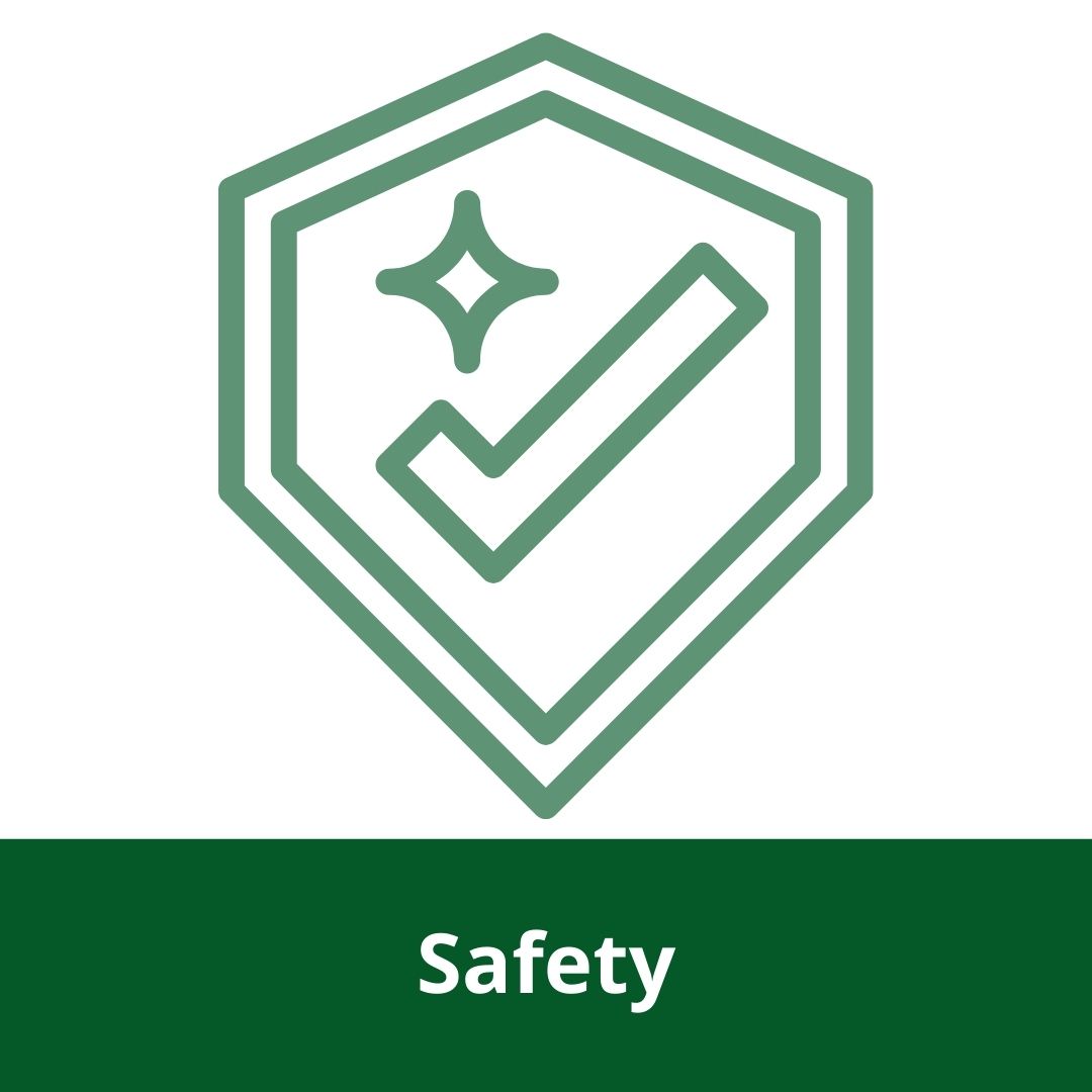 Shield with title Safety